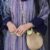 سرمه ای طلاکوب راه راه