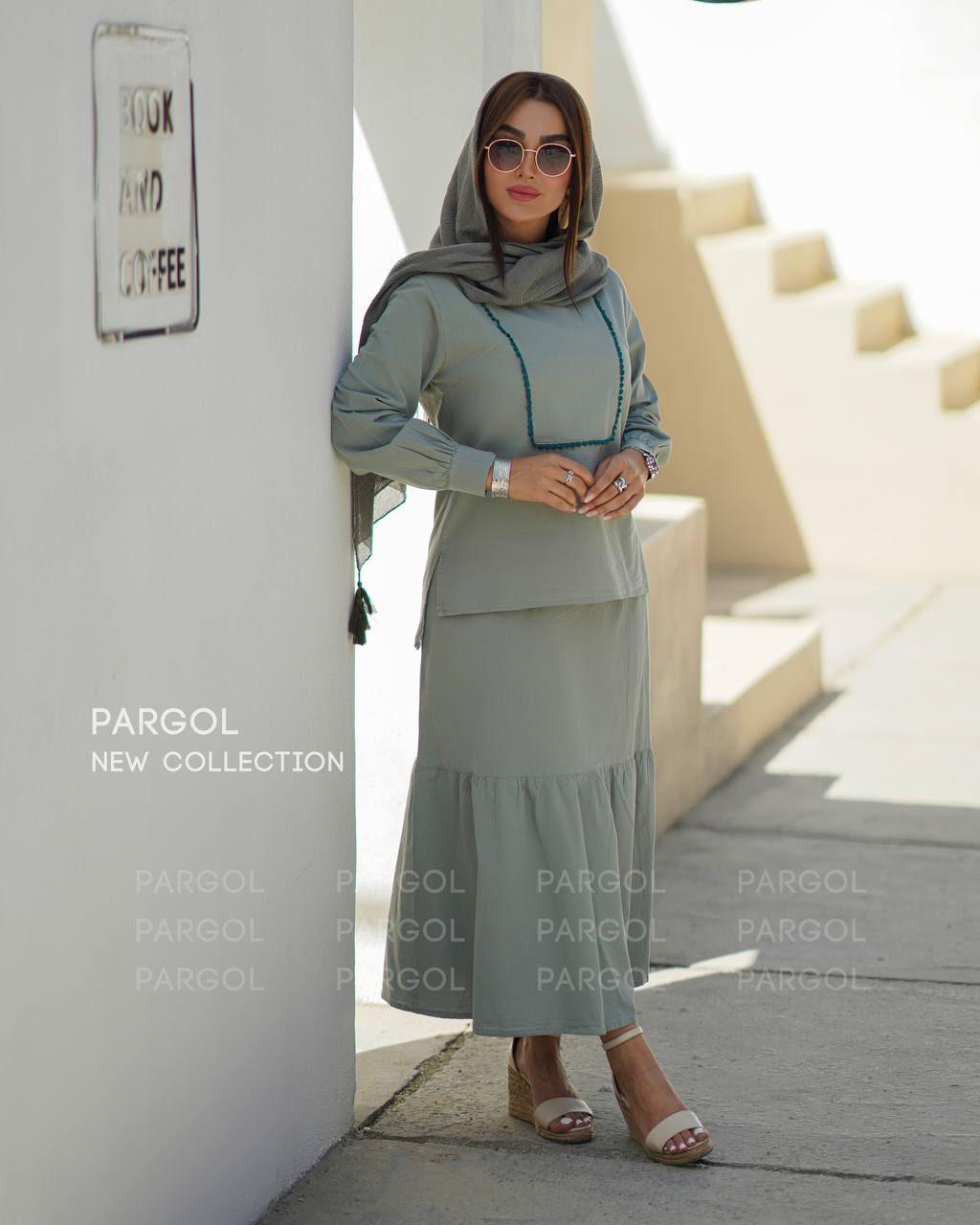 دو تیکه شومیز دامن لیندا
